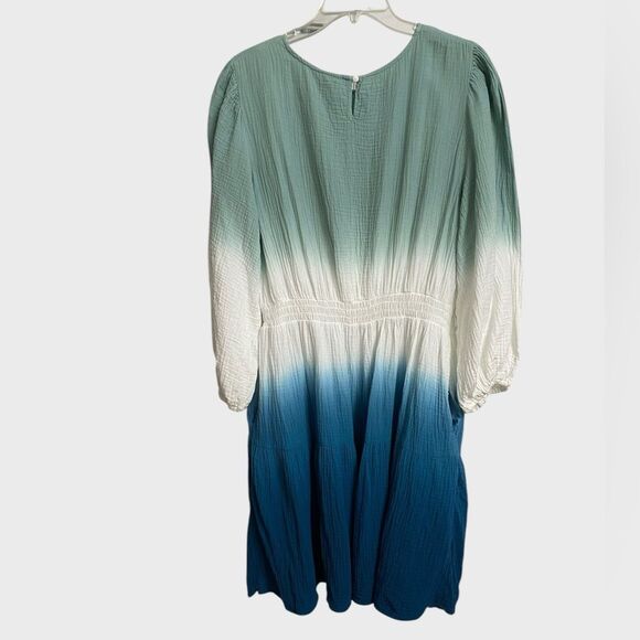 Universal Thread Tie-Dye Long Sleeve Tiered Dress Women's Size XXL Boho Artsy - Picture 11 of 16